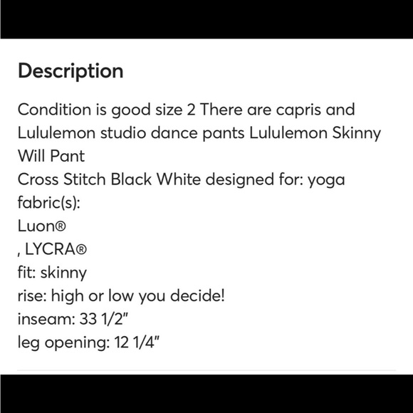 lululemon leggings lot size 2 - Picture 11 of 12